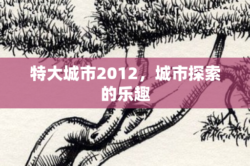特大城市2012图片