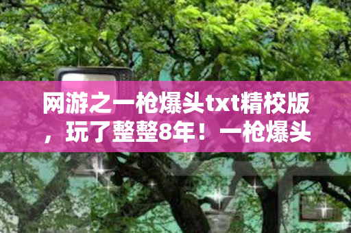 网游之一枪爆头txt精校版，玩了整整8年！一枪爆头是坚持还是放手？老玩家陷入终极纠结！