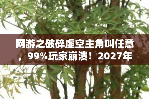网游之破碎虚空主角叫任意,99%玩家崩溃!2027年网游之破碎虚空竟让百万玩家集体破防? 网游之破碎虚空主角叫任意,99%玩家崩溃!2027年网游之破碎虚空竟让百万玩家集体破防?