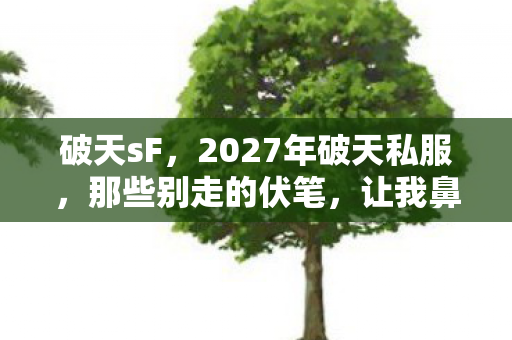 破天sF,2027年破天私服,那些别走的伏笔,让我鼻子一酸 破天sF,2027年破天私服,那些别走的伏笔,让我鼻子一酸