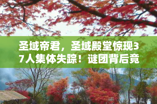 圣域帝君，圣域殿堂惊现37人集体失踪！谜团背后竟藏着……全员破防真相？