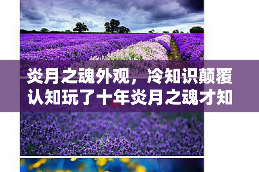 炎月之魂外观，冷知识颠覆认知玩了十年炎月之魂才知，我竟是个目瞪口呆的睁眼瞎！