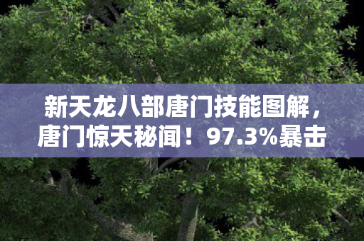 新天龙八部唐门技能图解,唐门惊天秘闻!97.3%暴击率背后,策划藏了3个致命数值陷阱 新天龙八部唐门技能图解,唐门惊天秘闻!97.3%暴击率背后,策划藏了3个致命数值陷阱