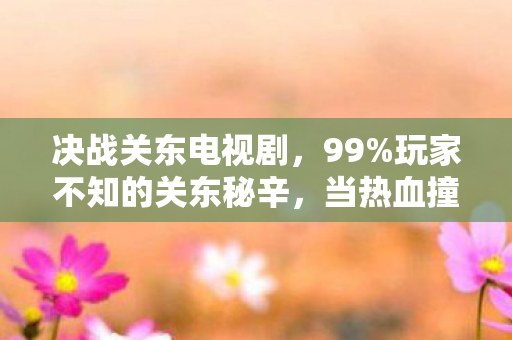决战关东电视剧,99%玩家不知的关东秘辛,当热血撞碎现实,谁在操控你的狂欢? 决战关东电视剧,99%玩家不知的关东秘辛,当热血撞碎现实,谁在操控你的狂欢?