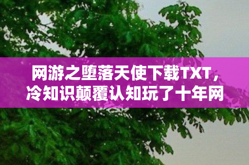 网游之堕落天使下载TXT,冷知识颠覆认知玩了十年网游才知堕落天使隐藏设定?真相让我目瞪口呆! 网游之堕落天使下载TXT,冷知识颠覆认知玩了十年网游才知堕落天使隐藏设定?真相让我目瞪口呆!