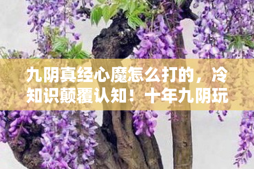 九阴真经心魔怎么打的,冷知识颠覆认知!十年九阴玩家目瞪口呆,心魔竟是我自己? 九阴真经心魔怎么打的,冷知识颠覆认知!十年九阴玩家目瞪口呆,心魔竟是我自己?