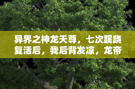异界之神龙天尊,七次蹊跷复活后,我后背发凉,龙帝传奇竟藏着致命真相 异界之神龙天尊,七次蹊跷复活后,我后背发凉,龙帝传奇竟藏着致命真相