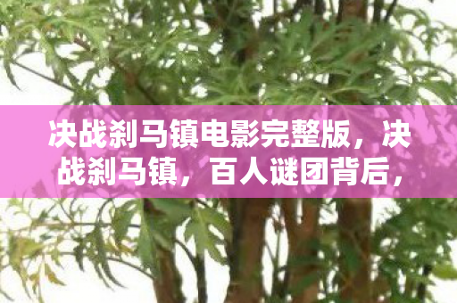 决战刹马镇电影完整版,决战刹马镇,百人谜团背后,谁先破防揭开真相? 决战刹马镇电影完整版,决战刹马镇,百人谜团背后,谁先破防揭开真相?