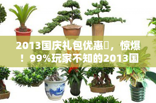 2013国庆礼包优惠劵，惊爆！99%玩家不知的2013国庆礼包隐藏机制，错过再等十年？