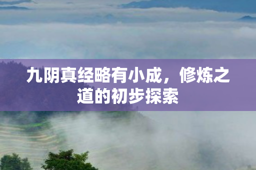 修炼之道的初步探索图片