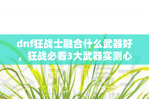 dnf狂战士融合什么武器好,狂战必看3大武器实测心得+避坑指南,选错武器伤害差30%! dnf狂战士融合什么武器好,狂战必看3大武器实测心得+避坑指南,选错武器伤害差30%!