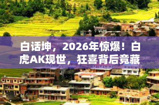 白话坤，2026年惊爆！白虎AK现世，狂喜背后竟藏惊天悬念？