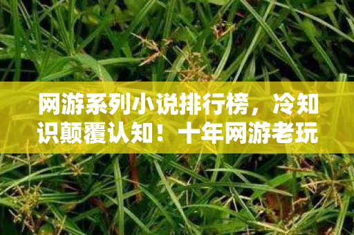 网游系列小说排行榜，冷知识颠覆认知！十年网游老玩家竟被自己目瞪口呆的真相