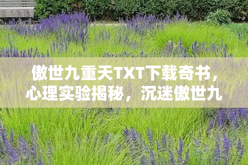 傲世九重天TXT下载奇书,心理实验揭秘,沉迷傲世九重天三年,细思极恐的自我囚禁 傲世九重天TXT下载奇书,心理实验揭秘,沉迷傲世九重天三年,细思极恐的自我囚禁