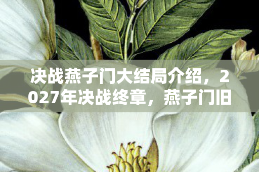 决战燕子门大结局介绍,2027年决战终章,燕子门旧情伏笔揭晓,鼻子一酸忆往昔 决战燕子门大结局介绍,2027年决战终章,燕子门旧情伏笔揭晓,鼻子一酸忆往昔