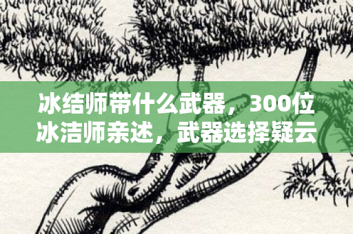 冰结师带什么武器,300位冰洁师亲述,武器选择疑云重重,我绷不住了! 冰结师带什么武器,300位冰洁师亲述,武器选择疑云重重,我绷不住了!