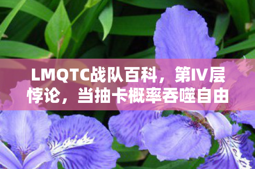 LMQTC战队百科，第Ⅳ层悖论，当抽卡概率吞噬自由意志，你的选择是算法的幽灵吗？