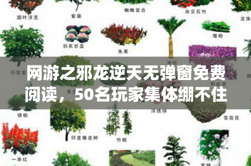 网游之邪龙逆天无弹窗免费阅读，50名玩家集体绷不住！网游邪龙逆天惊现数据幽灵？老玩家，这bug我十年前就见过