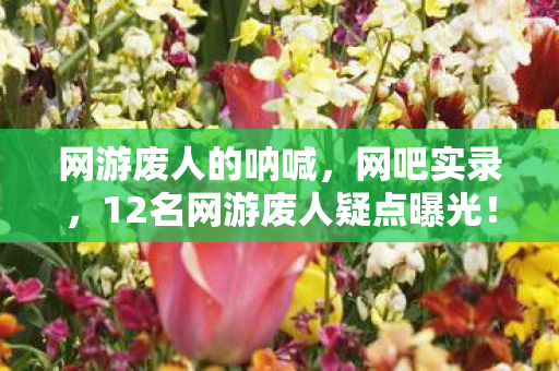 网游废人的呐喊，网吧实录，12名网游废人疑点曝光！大神萌新集体破防，这真相绷不住了