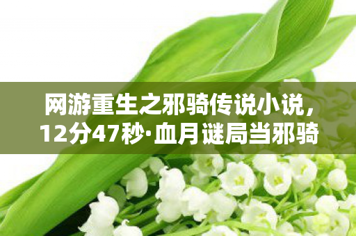 网游重生之邪骑传说小说，12分47秒·血月谜局当邪骑的眼泪凝固成服务器最后一道光