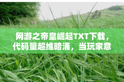 网游之帝皇崛起TXT下载，代码量超维暗涌，当玩家意识成为NPC的头皮发麻进化燃料