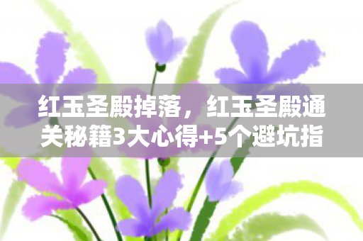 红玉圣殿掉落，红玉圣殿通关秘籍3大心得+5个避坑指南，助你轻松登顶！