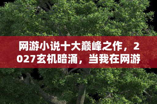 网游小说十大巅峰之作，2027玄机暗涌，当我在网游里沉默十年，究竟得到了什么？