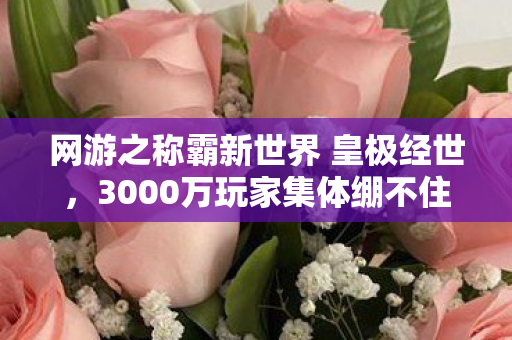 网游之称霸新世界 皇极经世,3000万玩家集体绷不住!新世界首测惊现数据黑洞,策划组连夜删帖跑路? 网游之称霸新世界 皇极经世,3000万玩家集体绷不住!新世界首测惊现数据黑洞,策划组连夜删帖跑路?