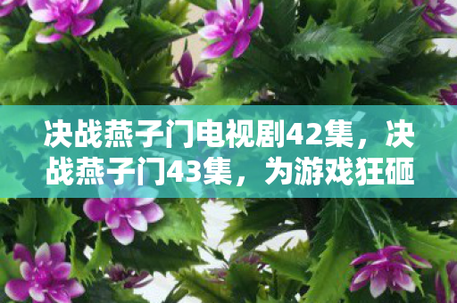 决战燕子门电视剧42集,决战燕子门43集,为游戏狂砸80万!离婚协议背后,我吓一跳的真相! 决战燕子门电视剧42集,决战燕子门43集,为游戏狂砸80万!离婚协议背后,我吓一跳的真相!