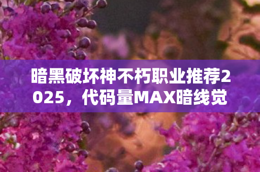 暗黑破坏神不朽职业推荐2025,代码量MAX暗线觉醒!头皮发麻的暗黑生存法则2027版 暗黑破坏神不朽职业推荐2025,代码量MAX暗线觉醒!头皮发麻的暗黑生存法则2027版
