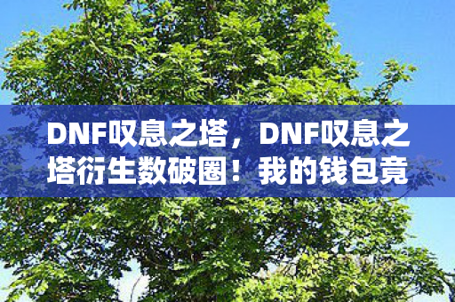 DNF叹息之塔,DNF叹息之塔衍生数破圈!我的钱包竟被时空裂隙吸进二次元? DNF叹息之塔,DNF叹息之塔衍生数破圈!我的钱包竟被时空裂隙吸进二次元?