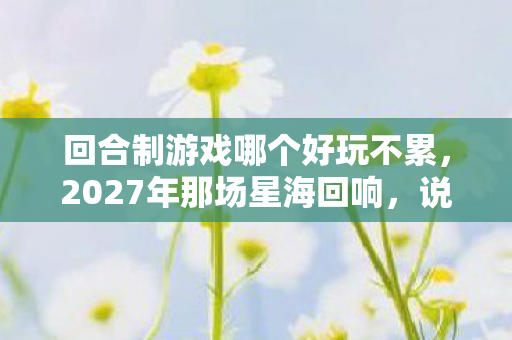 回合制游戏哪个好玩不累，2027年那场星海回响，说好永不散场的人，怎么鼻子一酸就散了？