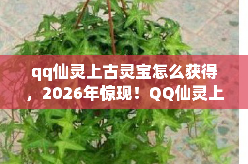 qq仙灵上古灵宝怎么获得,2026年惊现!QQ仙灵上古灵宝现世,7大谜团待解! qq仙灵上古灵宝怎么获得,2026年惊现!QQ仙灵上古灵宝现世,7大谜团待解!