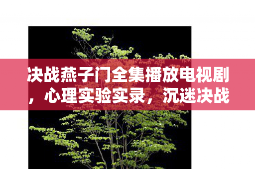 决战燕子门全集播放电视剧,心理实验实录,沉迷决战燕子门的细思极恐自我解构 决战燕子门全集播放电视剧,心理实验实录,沉迷决战燕子门的细思极恐自我解构