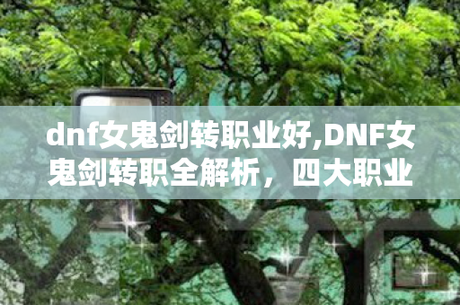 dnf女鬼剑转职业好,DNF女鬼剑转职全解析，四大职业分支特色与适配人群盘点