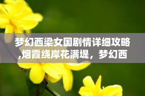 梦幻西梁女国剧情详细攻略,烟霞绕岸花满堤,梦幻西游西梁女国的半世情梦 梦幻西梁女国剧情详细攻略,烟霞绕岸花满堤,梦幻西游西梁女国的半世情梦