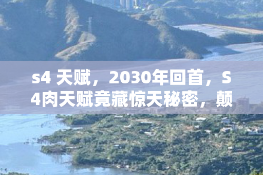 s4 天赋,2030年回首,S4肉天赋竟藏惊天秘密,颠覆你十年游戏认知! s4 天赋,2030年回首,S4肉天赋竟藏惊天秘密,颠覆你十年游戏认知!