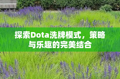 探索Dota洗牌模式图片