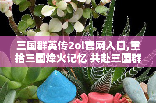 三国群英传2ol官网入口,重拾三国烽火记忆 共赴三国群英传2OL的热血之约 三国群英传2ol官网入口,重拾三国烽火记忆 共赴三国群英传2OL的热血之约
