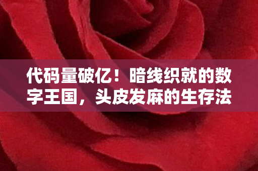 代码量破亿！暗线织就的数字王国，头皮发麻的生存法则
