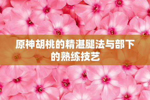 原神胡桃的精湛腿法与部下的熟练技艺图片