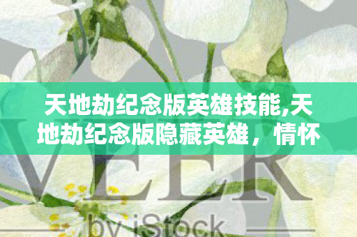 天地劫纪念版英雄技能,天地劫纪念版隐藏英雄，情怀彩蛋与独特玩法的双重惊喜