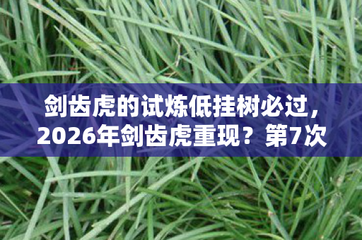 剑齿虎的试炼低挂树必过,2026年剑齿虎重现?第7次试炼背后藏着人类存亡的惊天秘密! 剑齿虎的试炼低挂树必过,2026年剑齿虎重现?第7次试炼背后藏着人类存亡的惊天秘密!