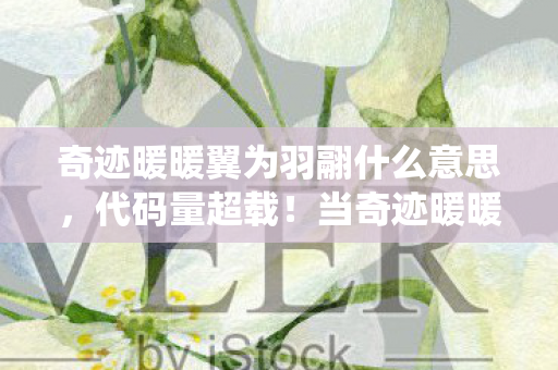 奇迹暖暖翼为羽翮什么意思，代码量超载！当奇迹暖暖羽翼系统暗藏量子纠缠，你的穿搭正在改写平行宇宙