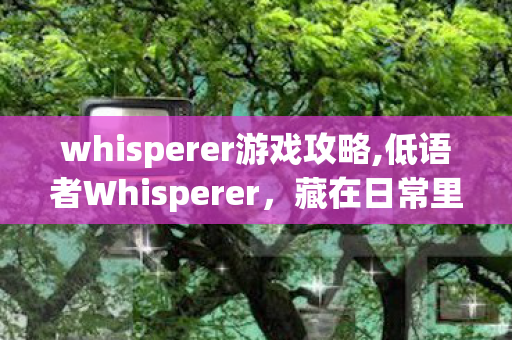 whisperer游戏攻略,低语者Whisperer,藏在日常里的温柔同频人 whisperer游戏攻略,低语者Whisperer,藏在日常里的温柔同频人