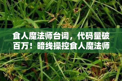 食人魔法师台词,代码量破百万!暗线操控食人魔法师,头皮发麻的虚拟霸权 食人魔法师台词,代码量破百万!暗线操控食人魔法师,头皮发麻的虚拟霸权