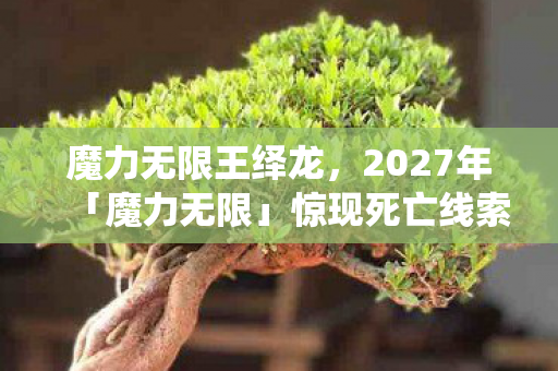魔力无限王绎龙,2027年「魔力无限」惊现死亡线索,玩家离奇失踪,悬案背后毛骨悚然真相 魔力无限王绎龙,2027年「魔力无限」惊现死亡线索,玩家离奇失踪,悬案背后毛骨悚然真相