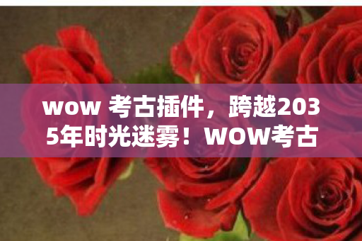 wow 考古插件，跨越2035年时光迷雾！WOW考古隐藏着怎样惊天秘密？