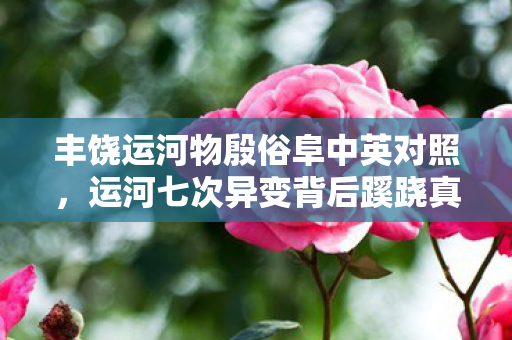 丰饶运河物殷俗阜中英对照,运河七次异变背后蹊跷真相,读完竟让人后背发凉! 丰饶运河物殷俗阜中英对照,运河七次异变背后蹊跷真相,读完竟让人后背发凉!