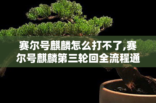 赛尔号麒麟怎么打不了,赛尔号麒麟第三轮回全流程通关攻略 低门槛零翻车打法详解